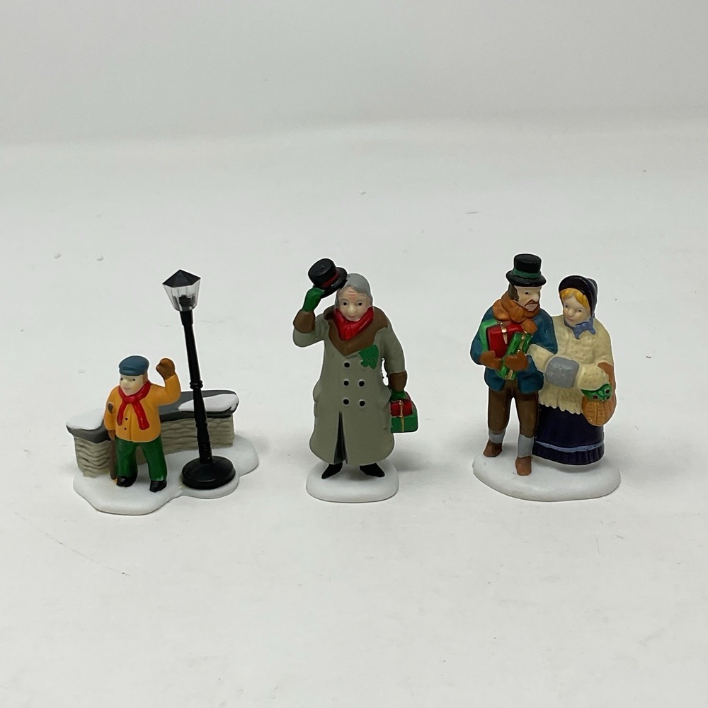 Dept 56 Heritage Village Collection A Christmas Carol Morning 3 Pieces 55883